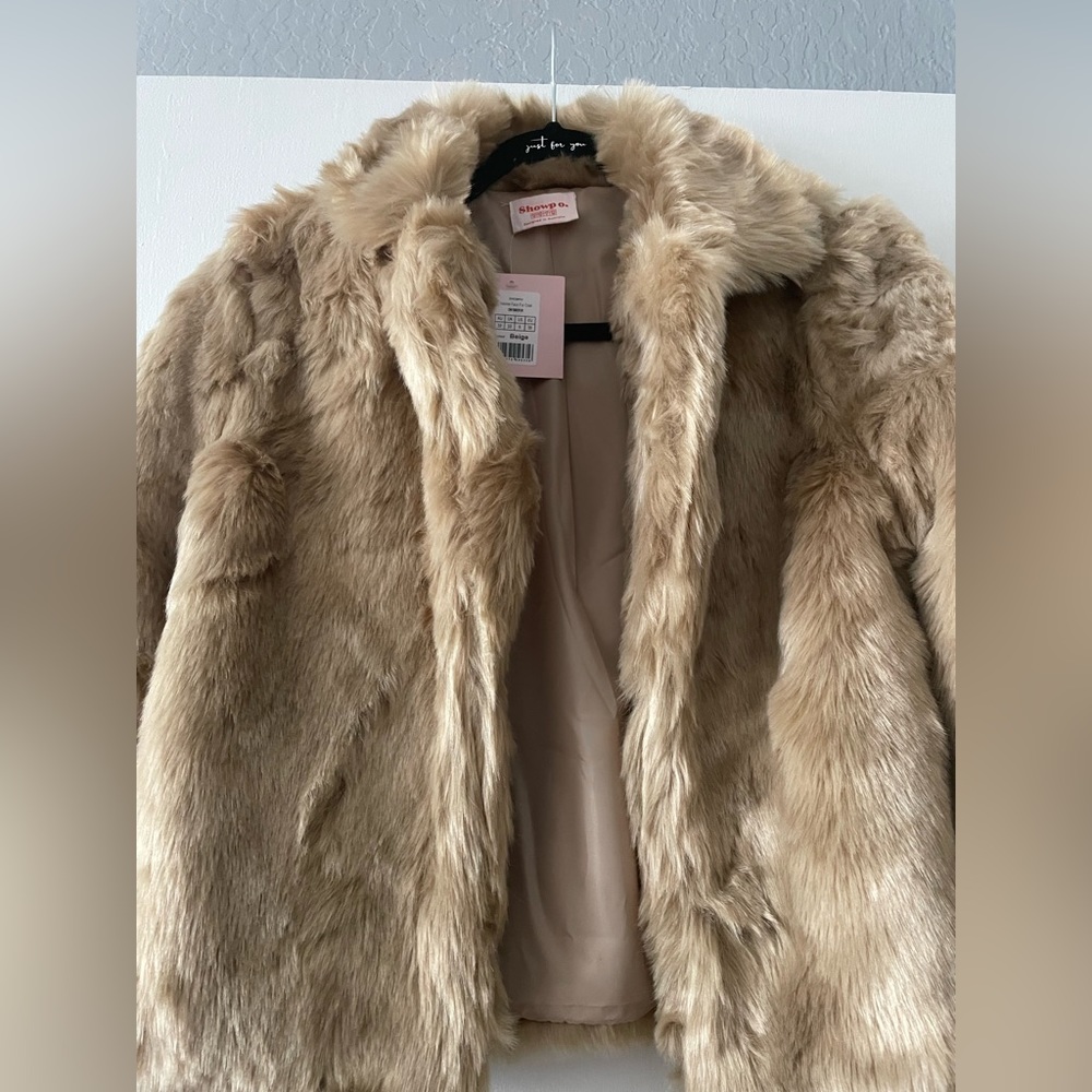 Faux fur coat